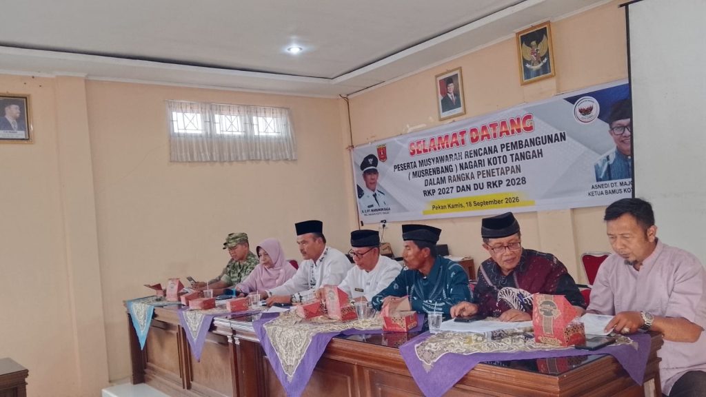 musrenbang-2-1024x576 Musrenbang Nagari Koto Tangah Tahun 2027, Bahas Rencana Pembangunan dan Usulan Masyarakat